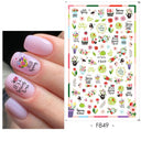 Cherry Blossom 3D Nail Decals Set Luxurious Nail Stickers