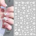 Cherry Blossom 3D Nail Decals Set Luxurious Nail Stickers