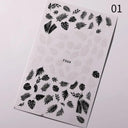 Cherry Love 3D Nail Art Sticker Set Russian Letter Decal Glam