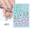 Cherry Love 3D Nail Art Sticker Set Russian Letter Decal Glam