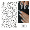Cherry Love 3D Nail Art Sticker Set Russian Letter Decal Glam