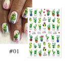 Cherry Love 3D Nail Art Sticker Set Russian Letter Decal Glam