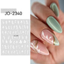 Cherry Love 3D Nail Art Sticker Set Russian Letter Decal Glam