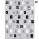 Cherry Love 3D Nail Art Sticker Set Russian Letter Decal Glam