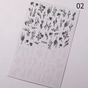 Cherry Love 3D Nail Art Sticker Set Russian Letter Decal Glam