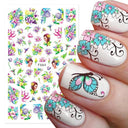 Cherry Love 3D Nail Art Sticker Set Russian Letter Decal Glam