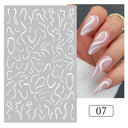 Cherry Love 3D Nail Art Sticker Set Russian Letter Decal Glam