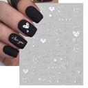 Cherry Love 3D Nail Art Sticker Set Russian Letter Decal Glam