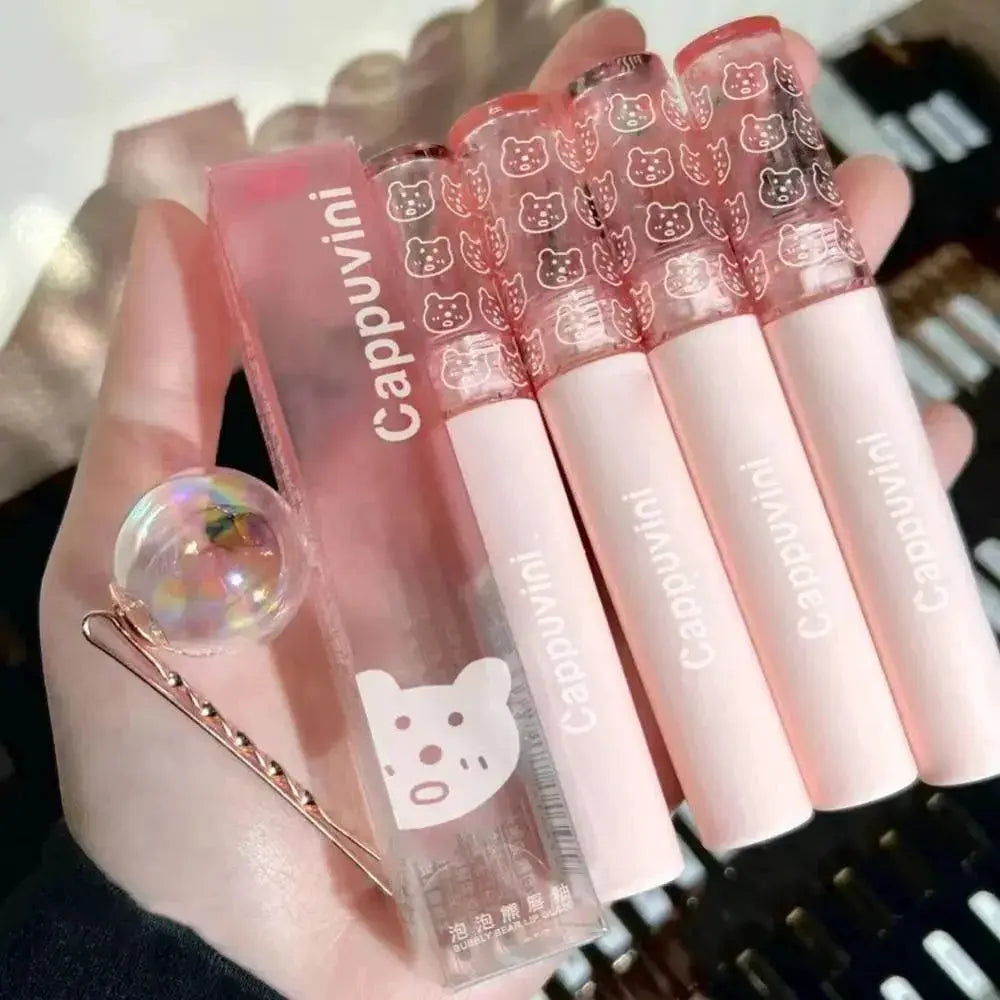 Cherry Pink Lip Plumper Matte Gloss Long Lasting Moisture