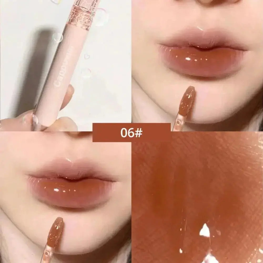 Cherry Pink Lip Plumper Matte Gloss Long Lasting Moisture