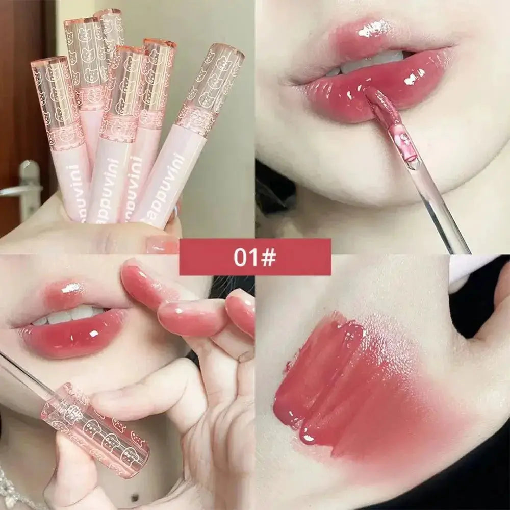 Cherry Pink Lip Plumper Matte Gloss Long Lasting Moisture