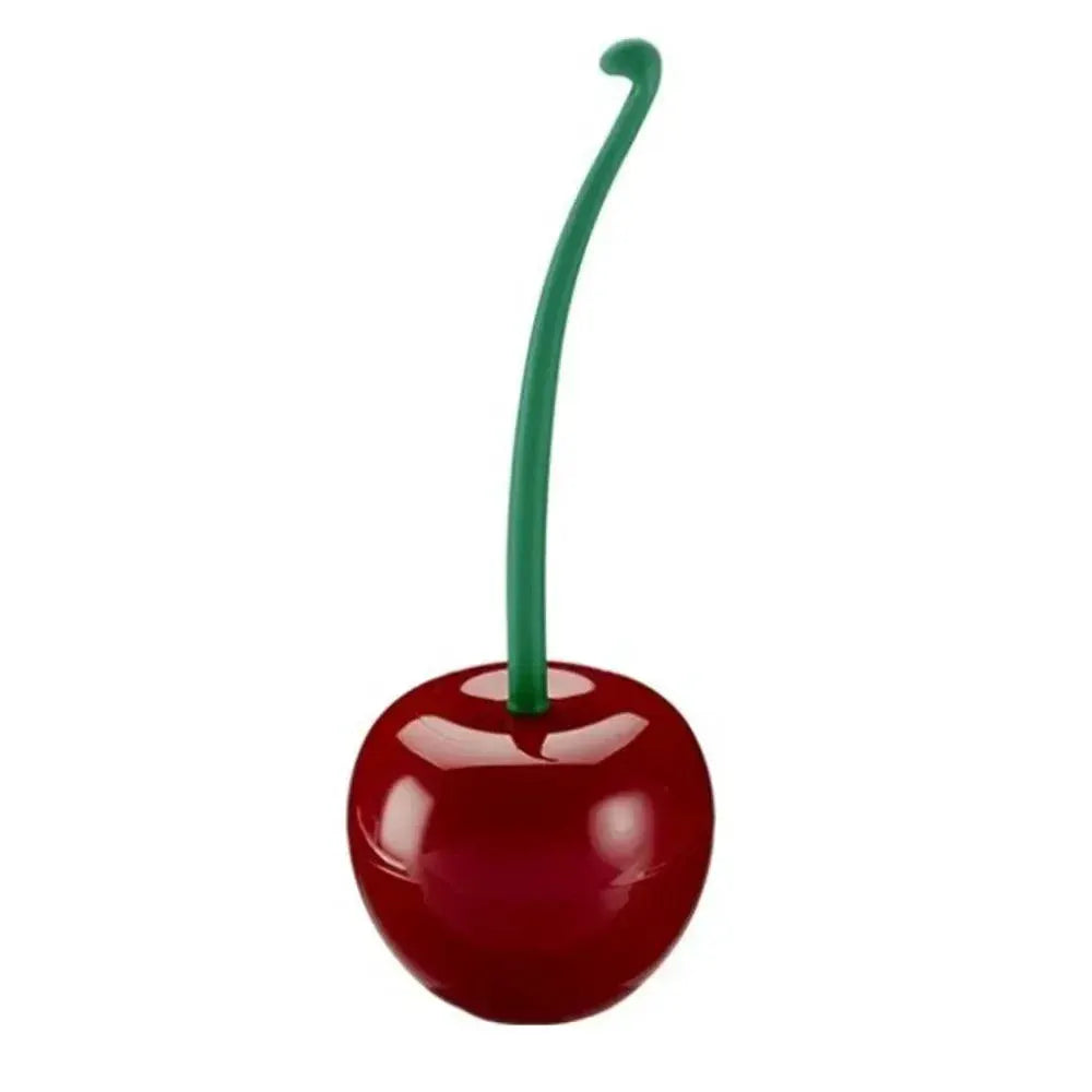 Cherry Shape Toilet Brush Holder Set for Lavatory Decor