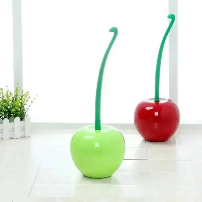 Cherry Shape Toilet Brush Holder Set for Lavatory Decor