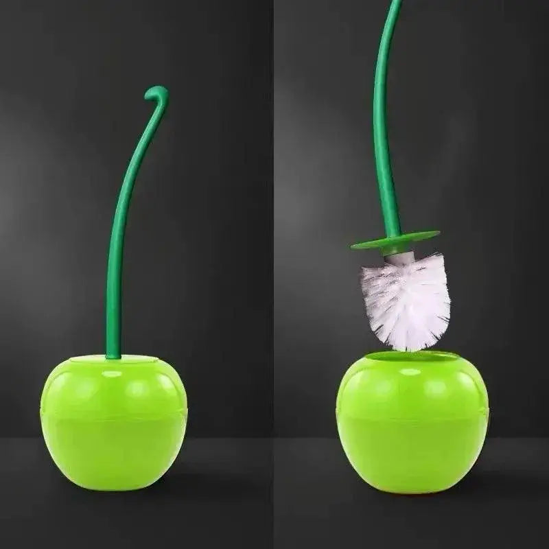 Cherry Shape Toilet Brush Holder Set for Lavatory Decor