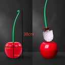 Cherry Shape Toilet Brush Holder Set Creative Lavatory Accessories