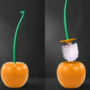 Cherry Shape Toilet Brush Holder Set Creative Lavatory Accessories