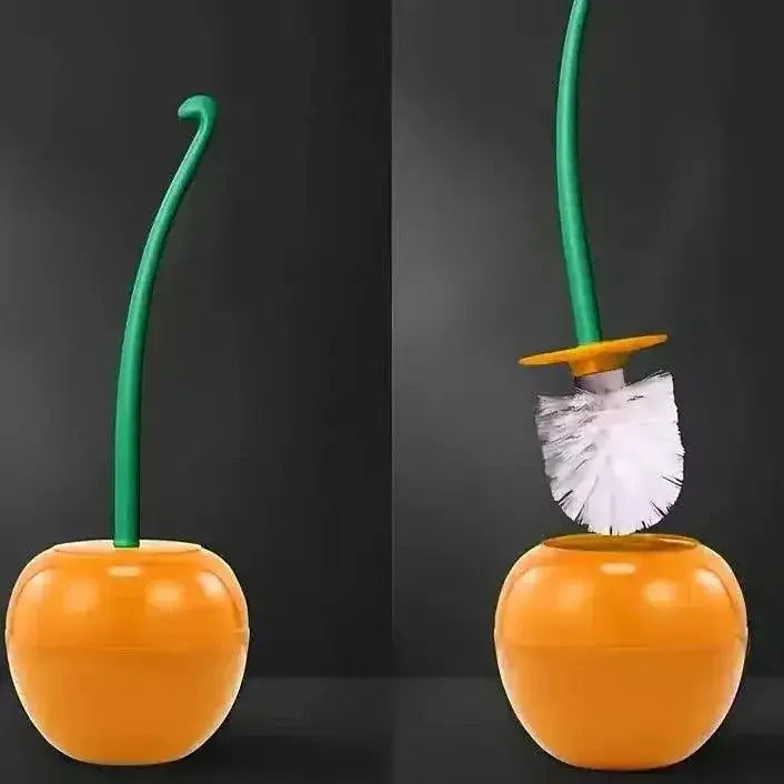 Cherry Shape Toilet Brush Holder Set for Lavatory Decor