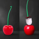Cherry Shape Toilet Brush Holder Set Creative Lavatory Accessories
