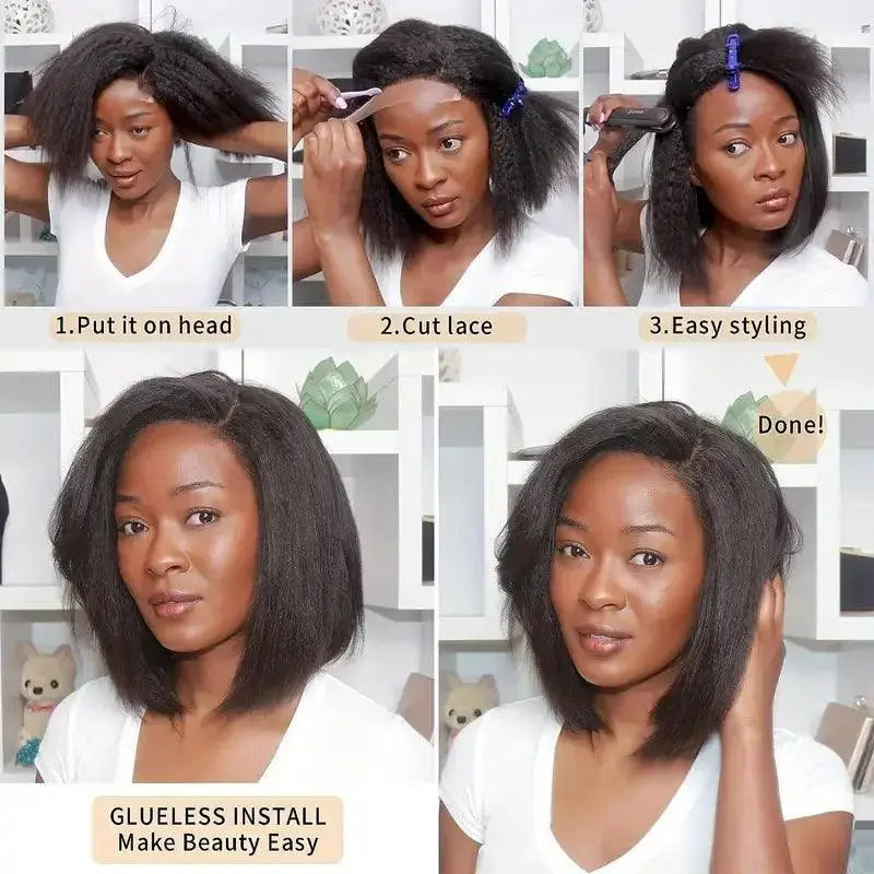 Chic Brazilian Remy Bob Lace Front Wig for Effortless Style