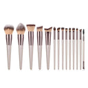 Chic Champagne Beauty Brush Kit for Flawless Makeup Application
