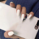 Chic Geometric Acrylic Nail Collection Vibrant Trendy False Nails