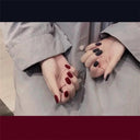 Chic Geometric Acrylic Nail Collection Vibrant Trendy False Nails