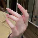 Chic Geometric Acrylic Nail Collection Vibrant Trendy False Nails