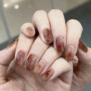 Chic Geometric Acrylic Nail Collection Vibrant Trendy False Nails