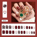 Chic Holiday Pink French Press-On Nails Set 24 Designs
