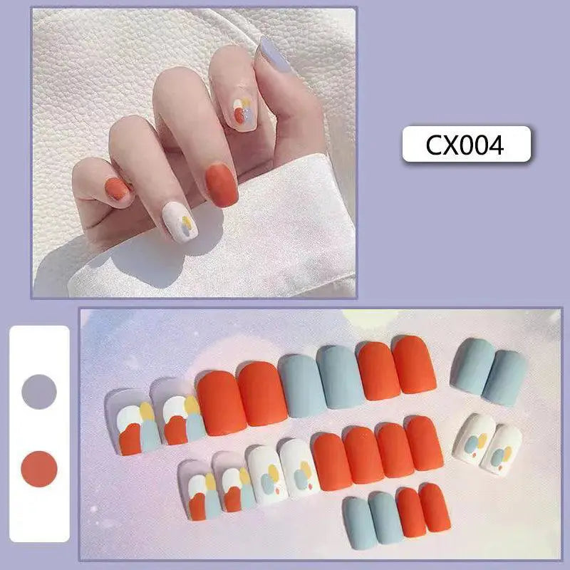 Chic Holiday Pink French Press On Nails Set Designs — product view 12