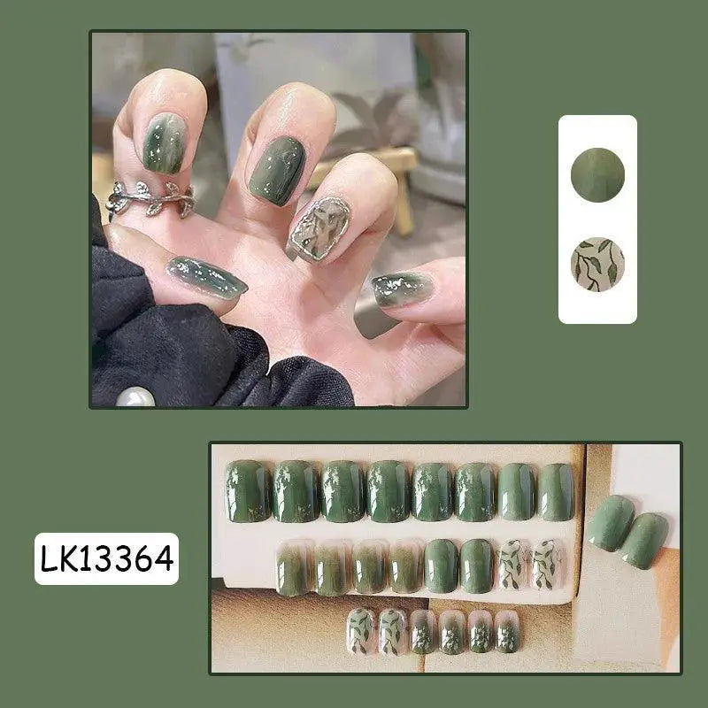 Chic Holiday Pink French Press On Nails Set Designs — product view 16