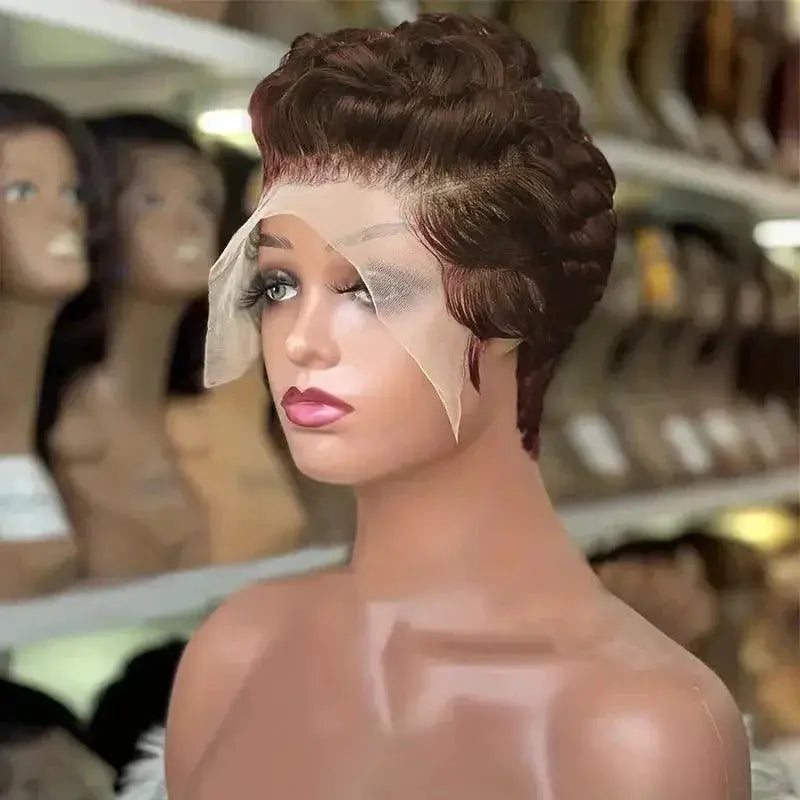 Chic Pixie Curly Lace Frontal Wig for Effortless Upgrade