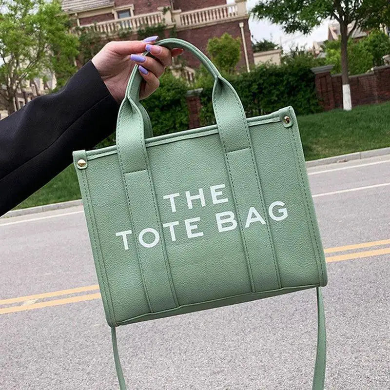Chic PU Leather Tote Bag Handbag With Versatile Design