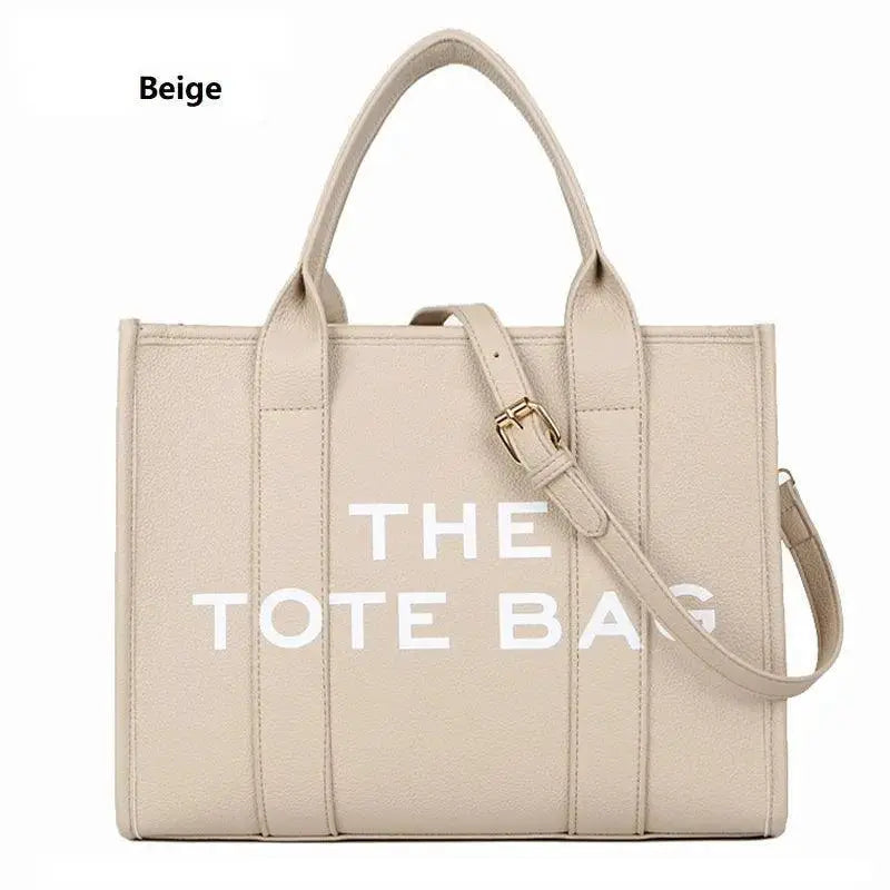 Chic PU Leather Tote Bag Handbag With Versatile Design