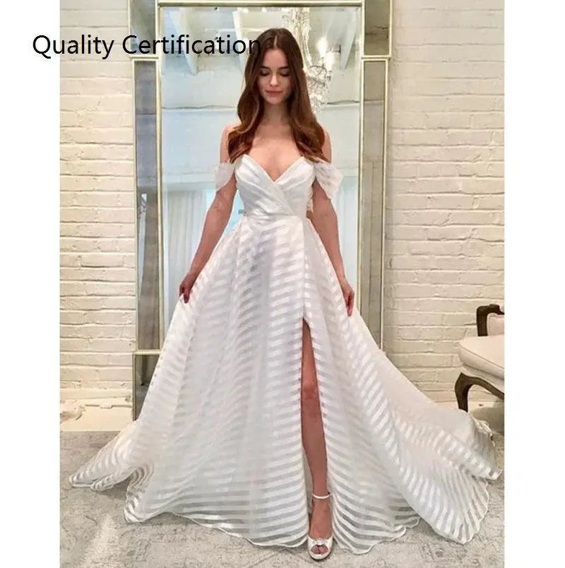 Chic Striped Street Style Party Dress For Spring Fashion