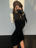 Chicnana Slim Hot Dress Stylish Backless Design Elegant Fit