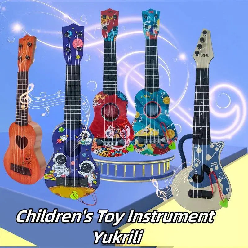 Yukrili Toys Guitar For Kids Pluck Strings And Play
