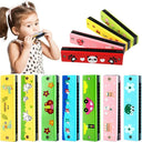 Children Wooden Harmonica Orff Instrument 16 Holes Toys