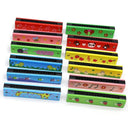 Children Wooden Harmonica Orff Instrument 16 Holes Toys