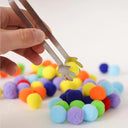 Children's Colorful Plush Ball Sorting Game for Skills