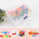 Children's Colorful Plush Ball Sorting Game for Skills