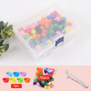 Children's Colorful Plush Ball Sorting Game for Skills