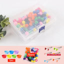 Children's Colorful Plush Ball Sorting Game for Skills