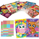 Children's Dot Coloring Book Interactive Cartoon Animal Mosaic Kit