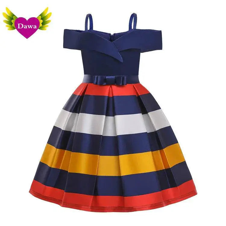 Girls Princess Wedding Party Dress Elegant Versatile Outfit