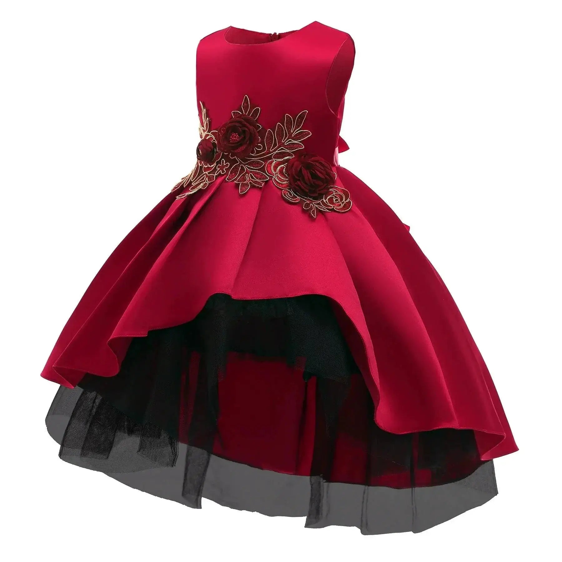 Girls Princess Wedding Party Dress Elegant Versatile Outfit