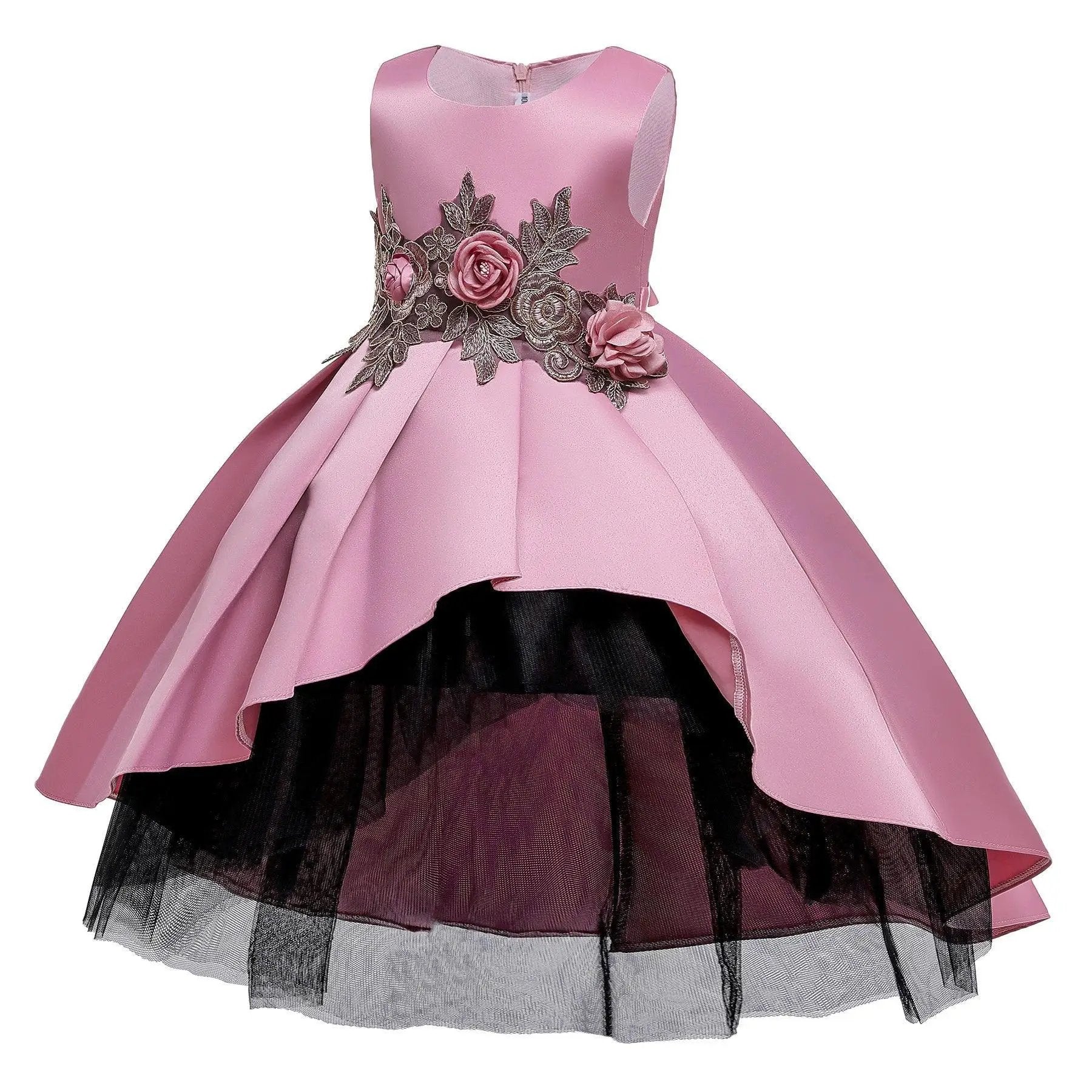 Girls Princess Wedding Party Dress Elegant Versatile Outfit