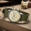 China Pilot Aviation Mechanical Chronograph Watch Vintage Men's Timepiece