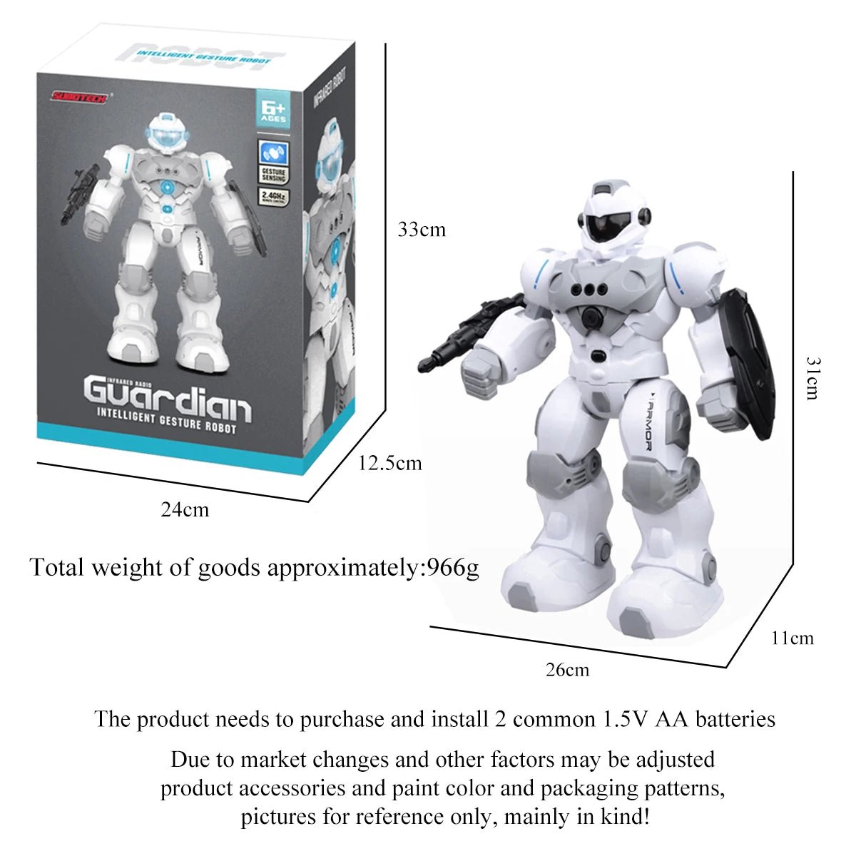 Choice Gesture Sensing Robot 2 4G Remote Dancing Singing Puzzle Toy Ages 6 To 12