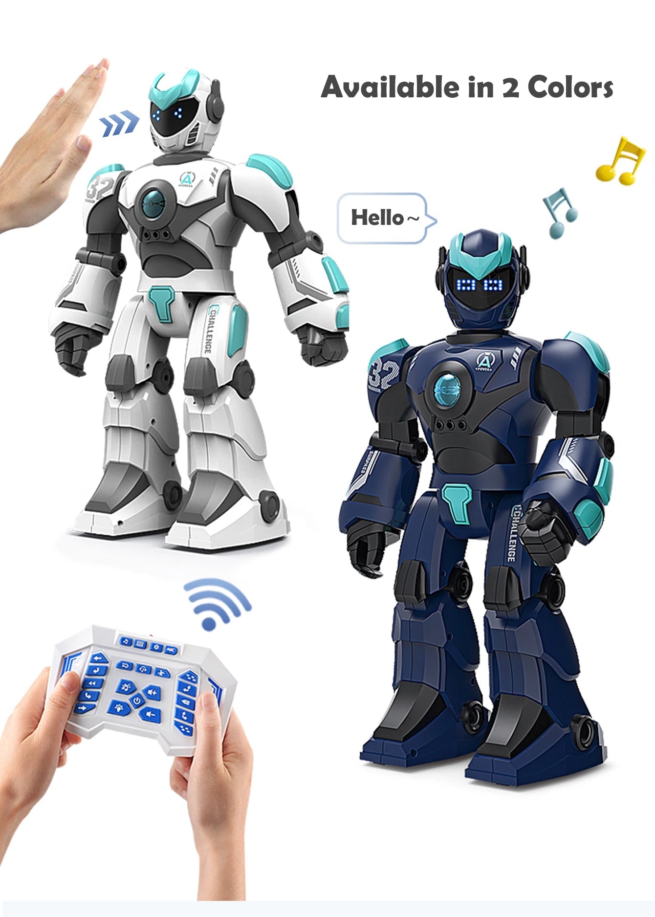 Choice Gesture Sensing Robot 2 4G Remote Dancing Singing Puzzle Toy Ages 6 To 12